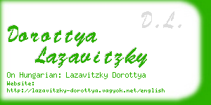dorottya lazavitzky business card